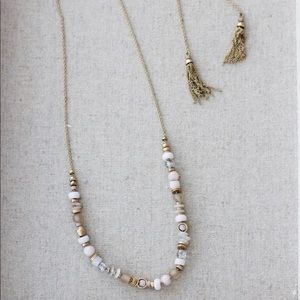 Delicate beaded necklace.